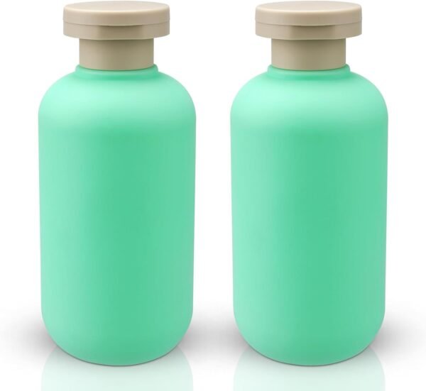 Squeeze Bottles for Liquild 6.7oz/200ml Travel Shampoo and Conditioner Bottles for Toiletries Plastic Bottles with Flip Cap Refillable Lotion Container 2 Pcs